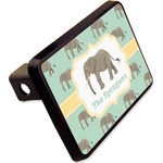 Elephant Rectangular Trailer Hitch Cover - 2" (Personalized)