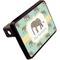 Elephant Rectangular Car Hitch Cover w/ FRP Insert (Angle View)