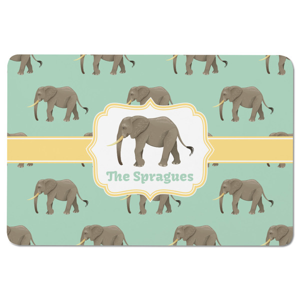 Elephant Rectangular Fridge Magnet - FRONT