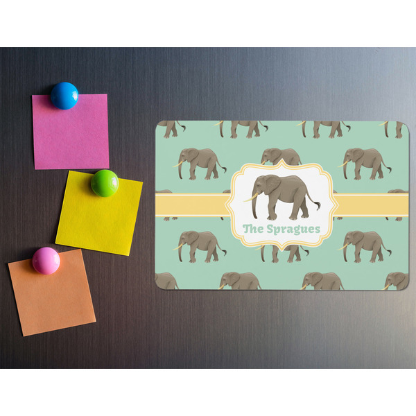 Elephant Rectangular Fridge Magnet - LIFESTYLE