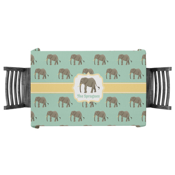 Custom Elephant Tablecloth - 58"x58" (Personalized)