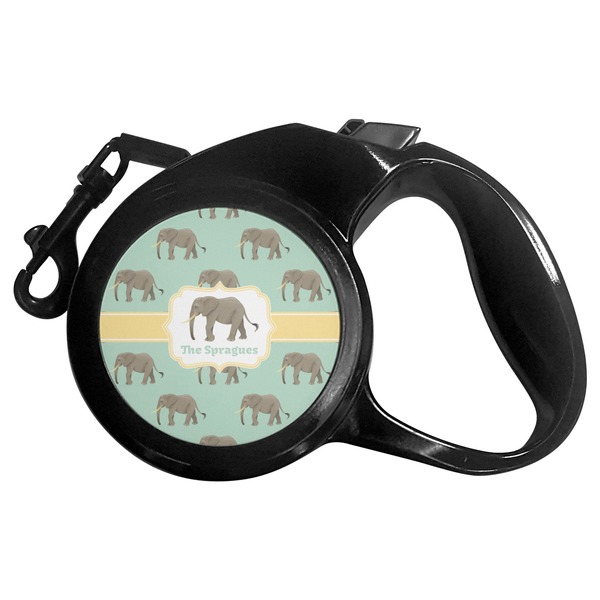 Custom Elephant Retractable Dog Leash - Medium (Personalized)