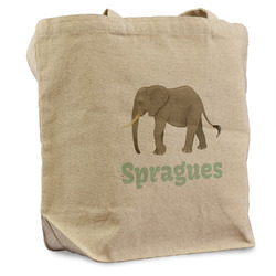 Elephant Reusable Cotton Grocery Bag - Single (Personalized)