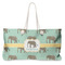 Elephant Large Tote Bag with Rope Handles (Personalized)