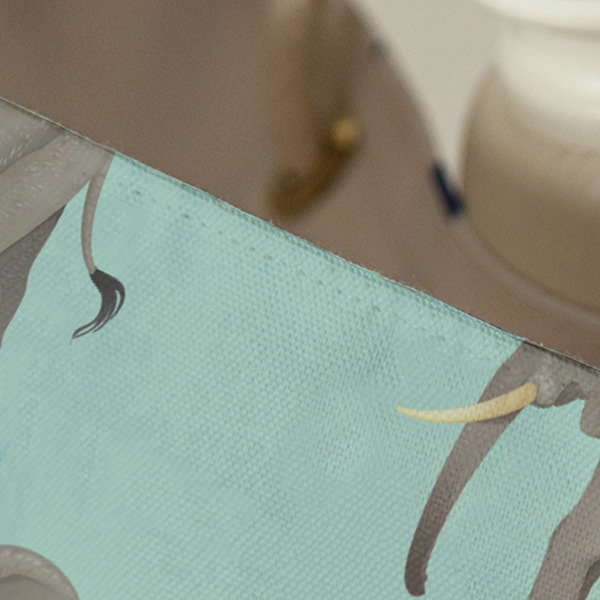 Elephant Large Rope Tote - Close Up View