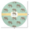 Elephant Round Area Rug - Size