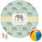 Elephant Round Beach Towel (Personalized)
