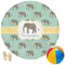 Elephant Round Beach Towel (Personalized)
