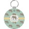 Elephant Round Keychain (Personalized)