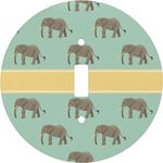 Elephant Round Light Switch Cover