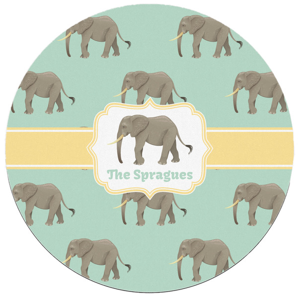 Elephant Round Mousepad - APPROVAL