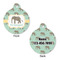 Elephant Round Pet Tag - Front & Back