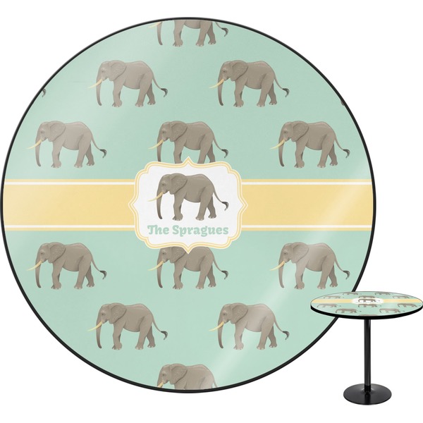 Custom Elephant Round Table (Personalized)