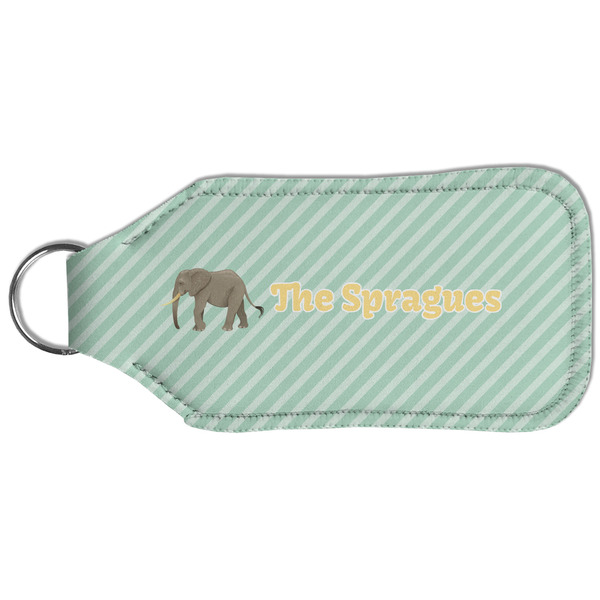 Elephant Sanitizer Holder Keychain - Large (Back)