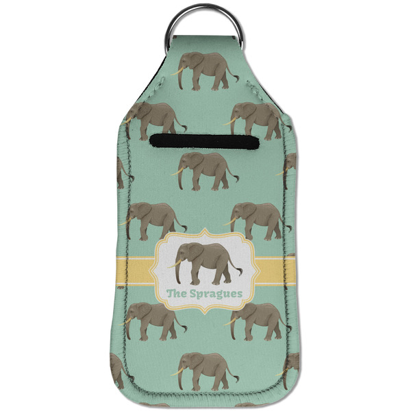 Elephant Sanitizer Holder Keychain - Large (Front)