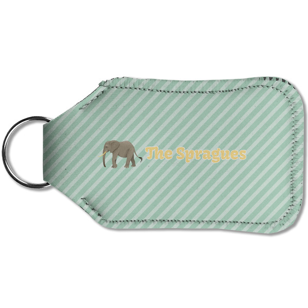 Elephant Sanitizer Holder Keychain - Small (Back)