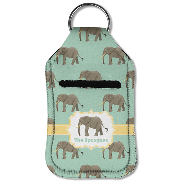 Elephant Sanitizer Holder Keychain - Small (Front Flat)