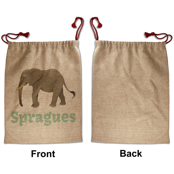 Elephant Santa Bag - Approval - Front