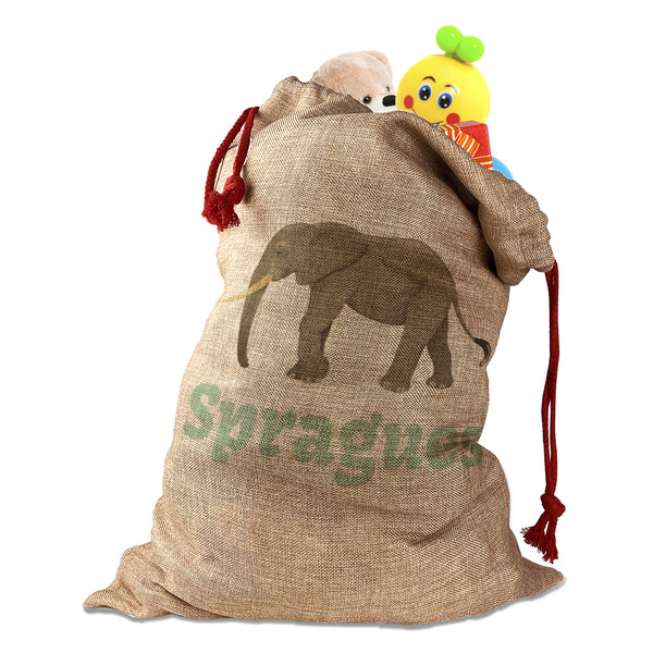 Custom Elephant Santa Sack (Personalized)