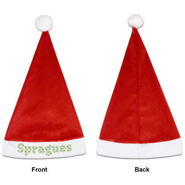 Elephant Santa Hats - Front and Back (Single Print) APPROVAL