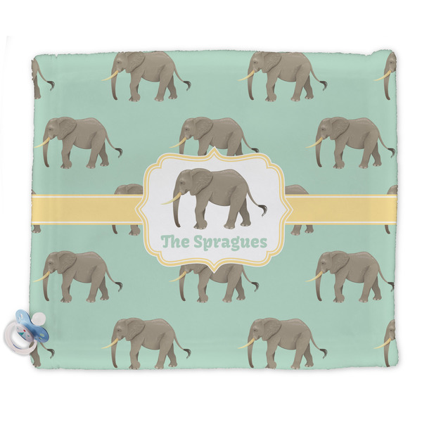 Custom Elephant Security Blanket - Single Sided (Personalized)