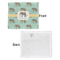 Elephant Security Blanket - Front & White Back View
