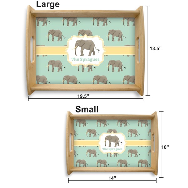 Elephant Serving Tray Wood Sizes