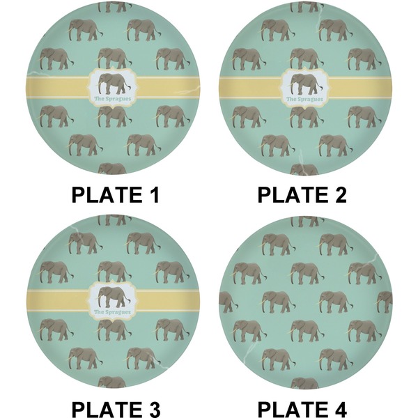 Elephant Set of Lunch / Dinner Plates (Approval)