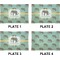 Elephant Set of Rectangular Appetizer / Dessert Plates (Approval)