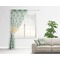 Elephant Sheer Curtain With Window and Rod - in Room Matching Pillow