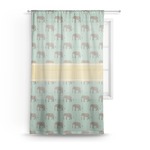 Elephant Sheer Curtain (Personalized)