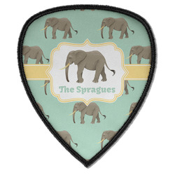 Elephant Iron on Shield Patch A w/ Name or Text