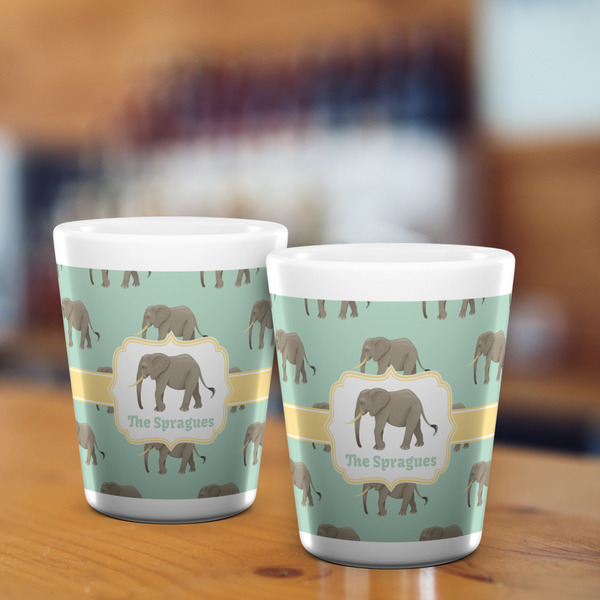 Elephant Shot Glass - White - LIFESTYLE