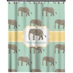Elephant Extra Long Shower Curtain - 70"x84" (Personalized)