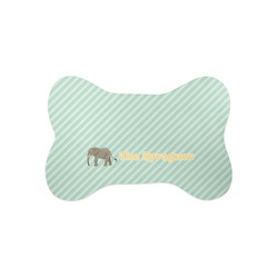 Elephant Bone Shaped Dog Food Mat (Small) (Personalized)