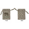 Elephant Small Burlap Gift Bag - Front Approval