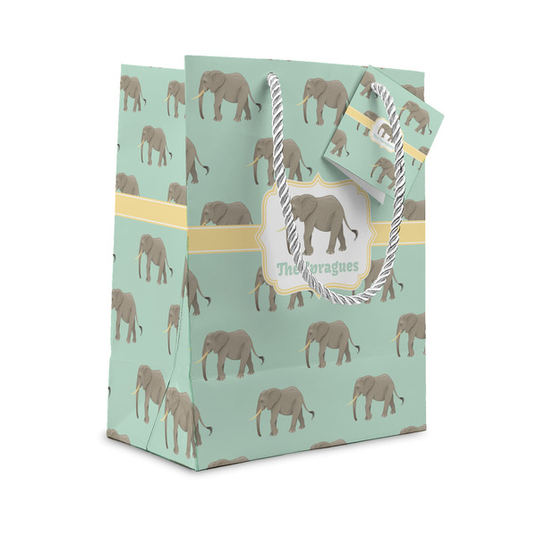 Custom Elephant Small Gift Bag (Personalized)