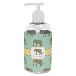 Elephant Plastic Soap / Lotion Dispenser (8 oz - Small - White) (Personalized)