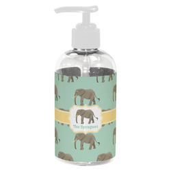 Elephant Plastic Soap / Lotion Dispenser (8 oz - Small - White) (Personalized)