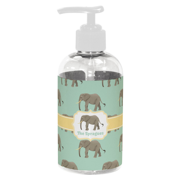 Custom Elephant Plastic Soap / Lotion Dispenser (8 oz - Small - White) (Personalized)