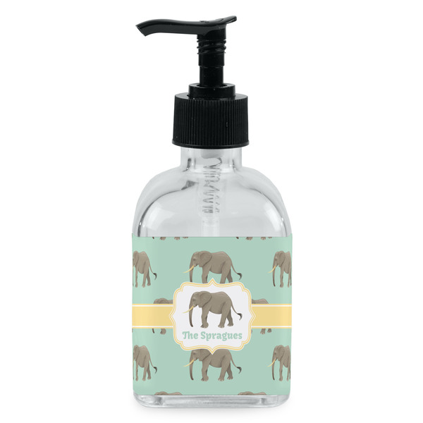 Custom Elephant Glass Soap & Lotion Bottle - Single Bottle (Personalized)