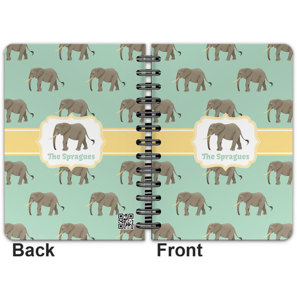 Elephant Spiral Journal 5 x 7 - Apvl