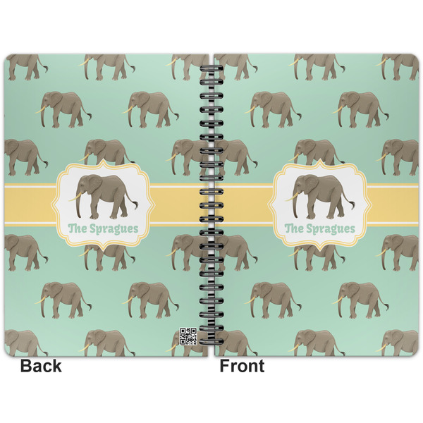 Elephant Spiral Journal 7 x 10 - Apvl