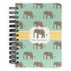 Elephant Spiral Notebook - 5x7 w/ Name or Text