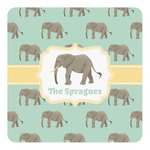 Elephant Square Decal - Medium (Personalized)