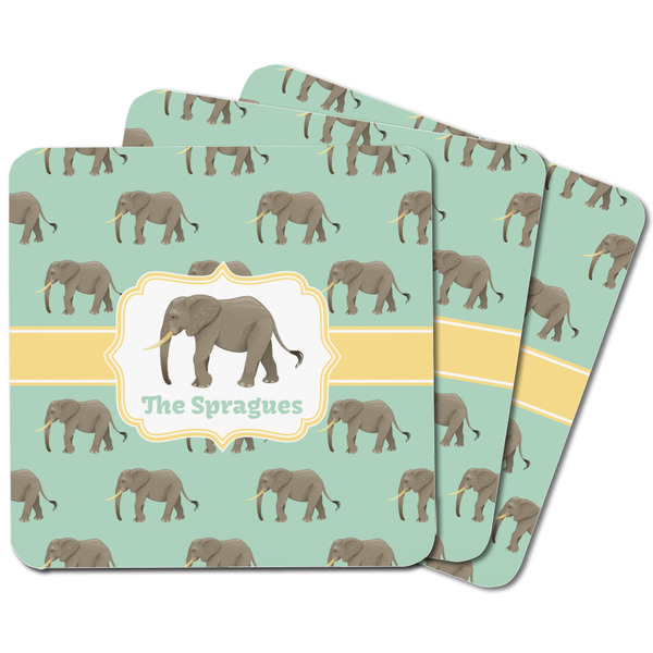 Elephant Square Fridge Magnet - MAIN