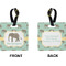 Elephant Square Luggage Tag (Front + Back)