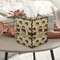 Elephant Square Tissue Box Covers - Wood - In Context