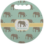 Elephant Stadium Cushion (Round) (Personalized)