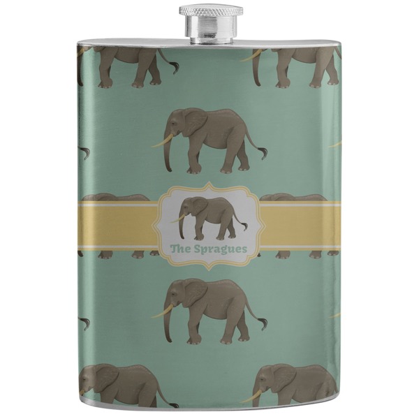 Custom Elephant Stainless Steel Flask (Personalized)